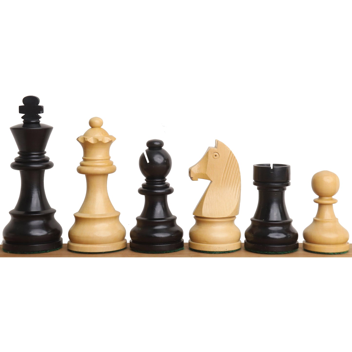 3.9" Championship Chess Set Combo -Pieces in Ebonised boxwood with Board and Box