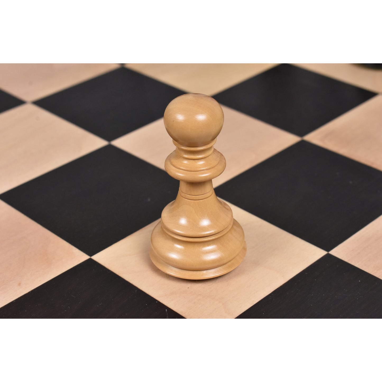 4.6" Prestige Luxury Staunton Chess Set- Chess Pieces Only - Natural Ebony Wood - Triple Weighted