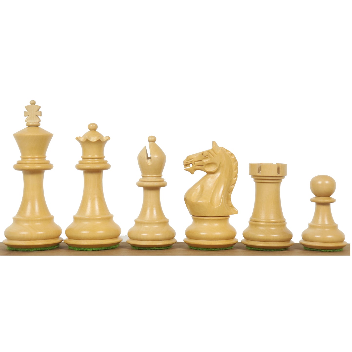 3.75" Queens Gambit Staunton Chess Set- Chess Pieces Only - Weighted Golden Rosewood