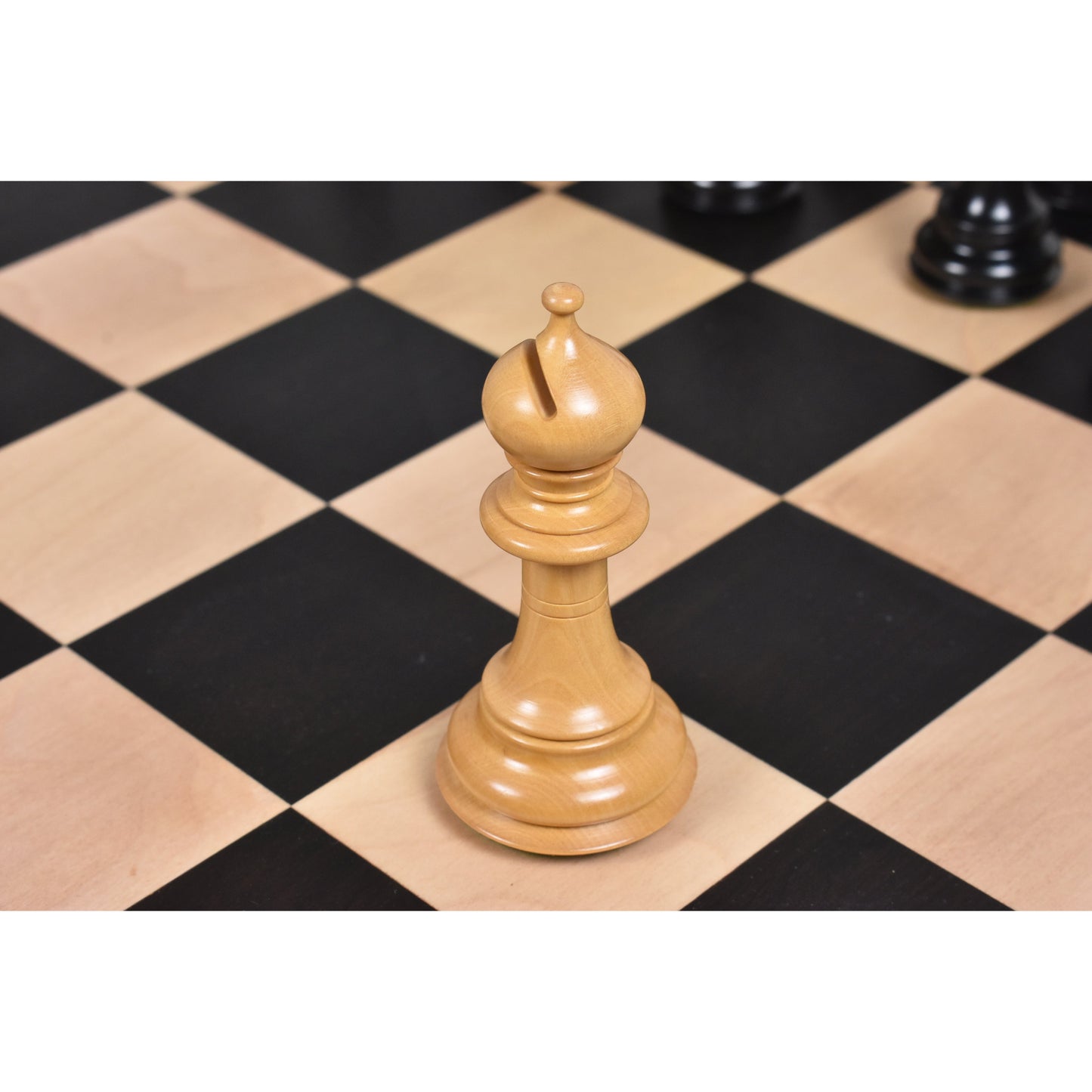 4.6" Prestige Luxury Staunton Chess Set- Chess Pieces Only - Natural Ebony Wood - Triple Weighted