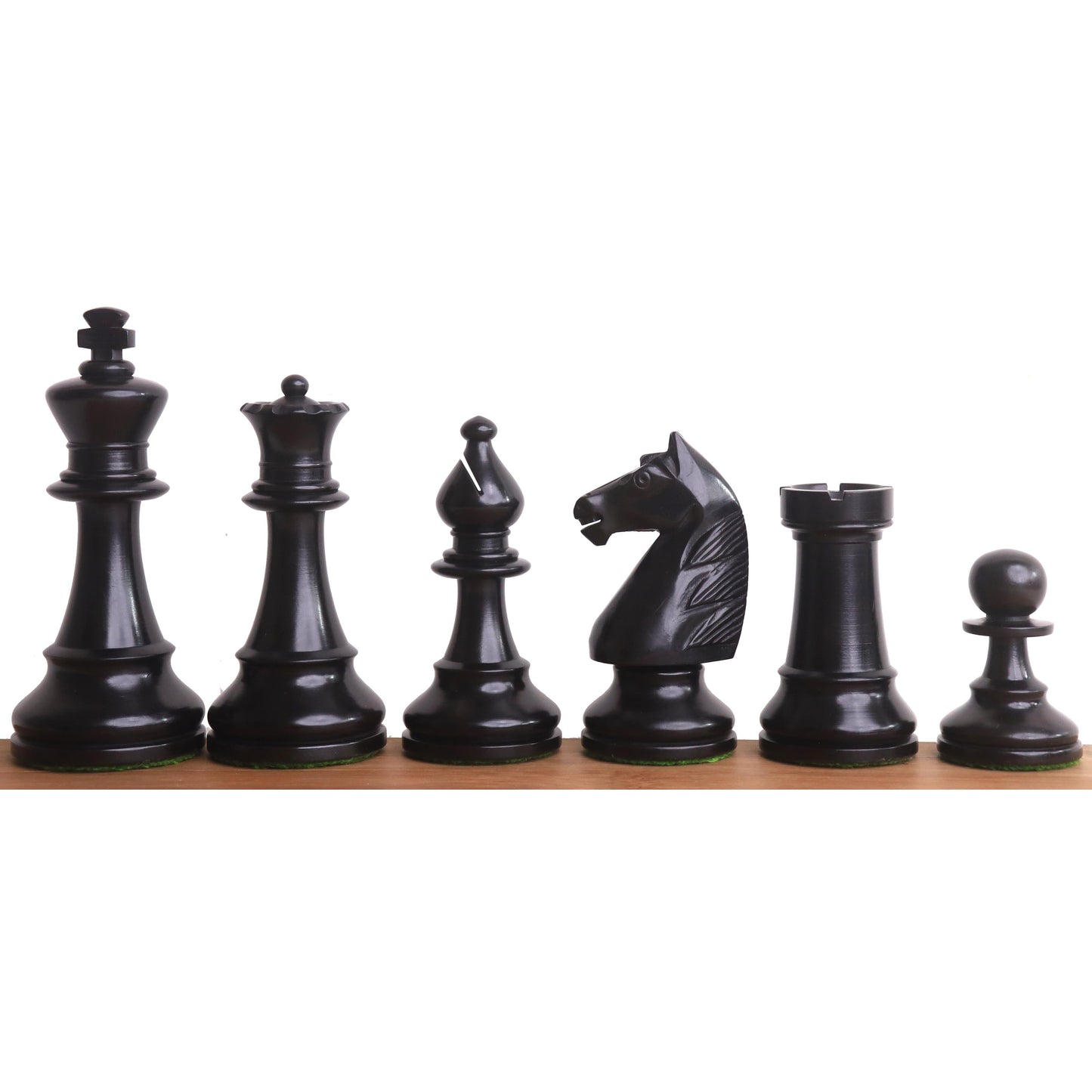 French Grandmaster's Staunton Chess Set- Chess Pieces Only- Antiqued Boxwood- 4.1" King