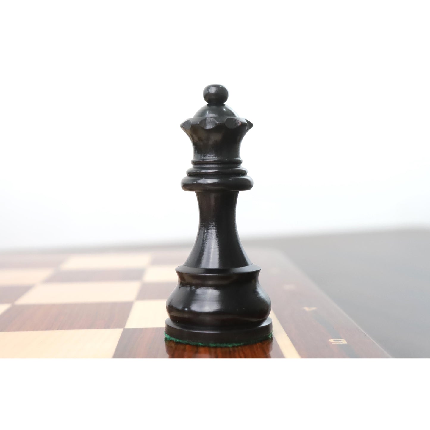 3.9" Championship Chess Set Combo -Pieces in Ebonised boxwood with Board and Box