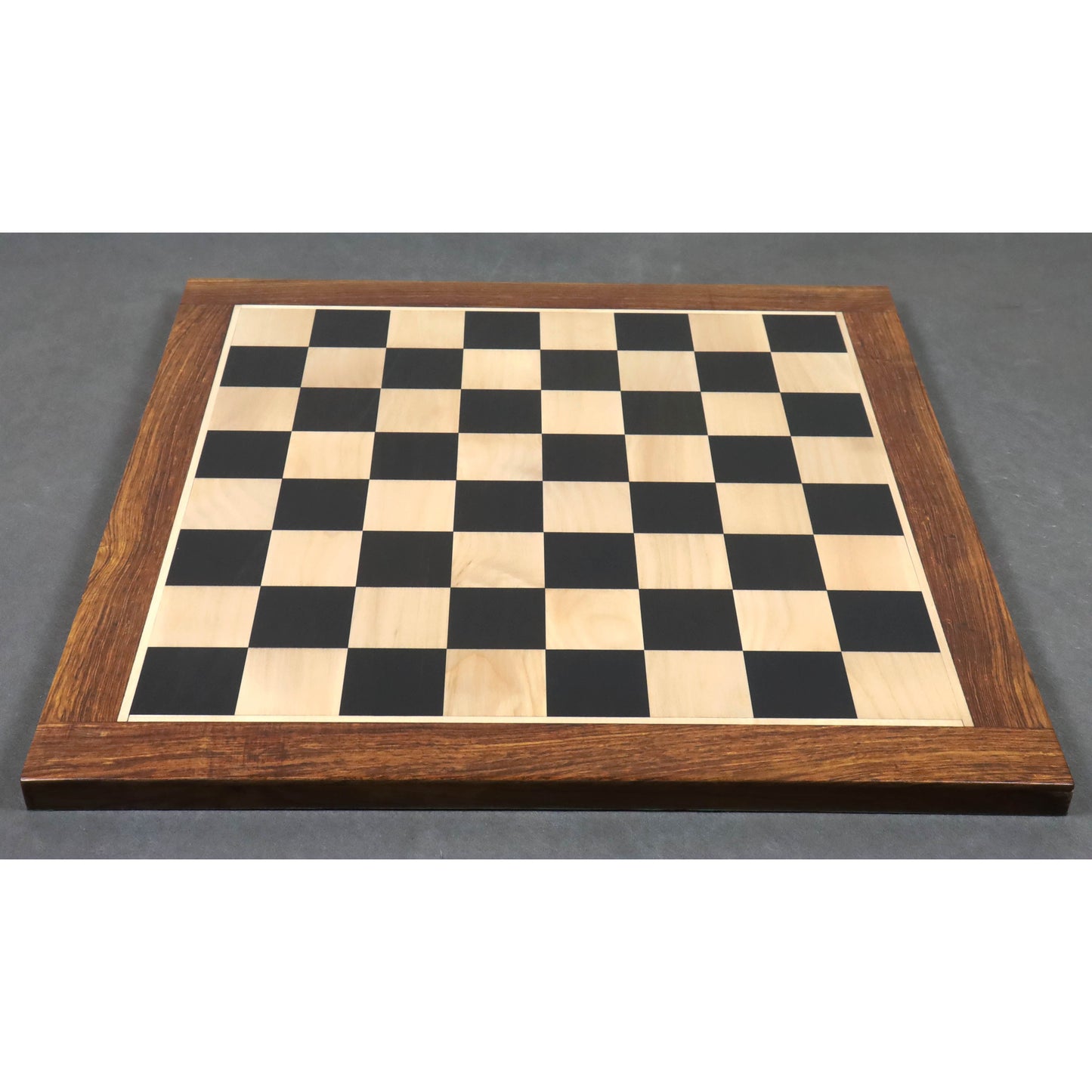 Combo of 4.6" Prestige Luxury Staunton Ebony Chess Pieces with 23" Large Ebony & Maple Wood Chessboard and Storage Box