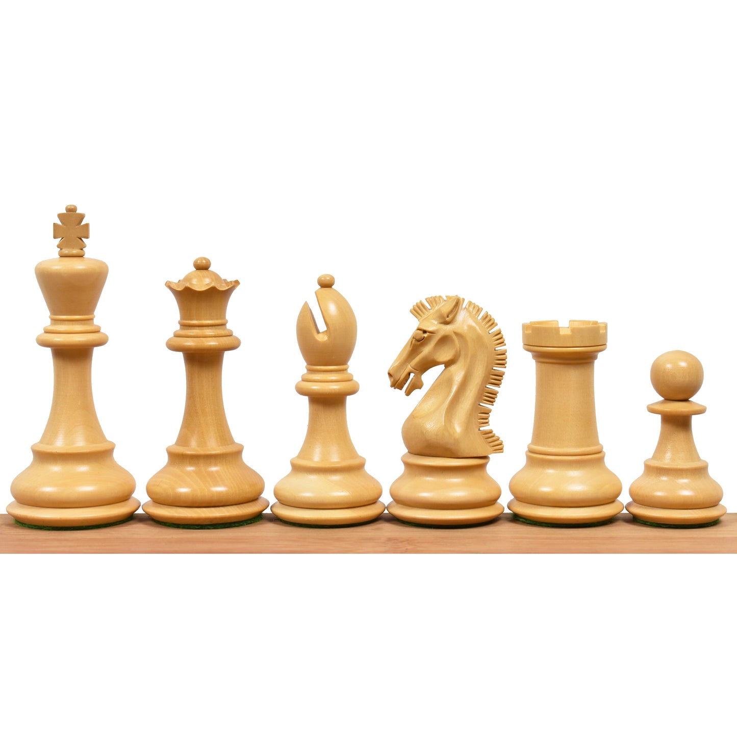 Slightly Imperfect 3.9" Craftsman Series Staunton Chess Set - Chess Pieces Only-Triple weighted Ebony Wood