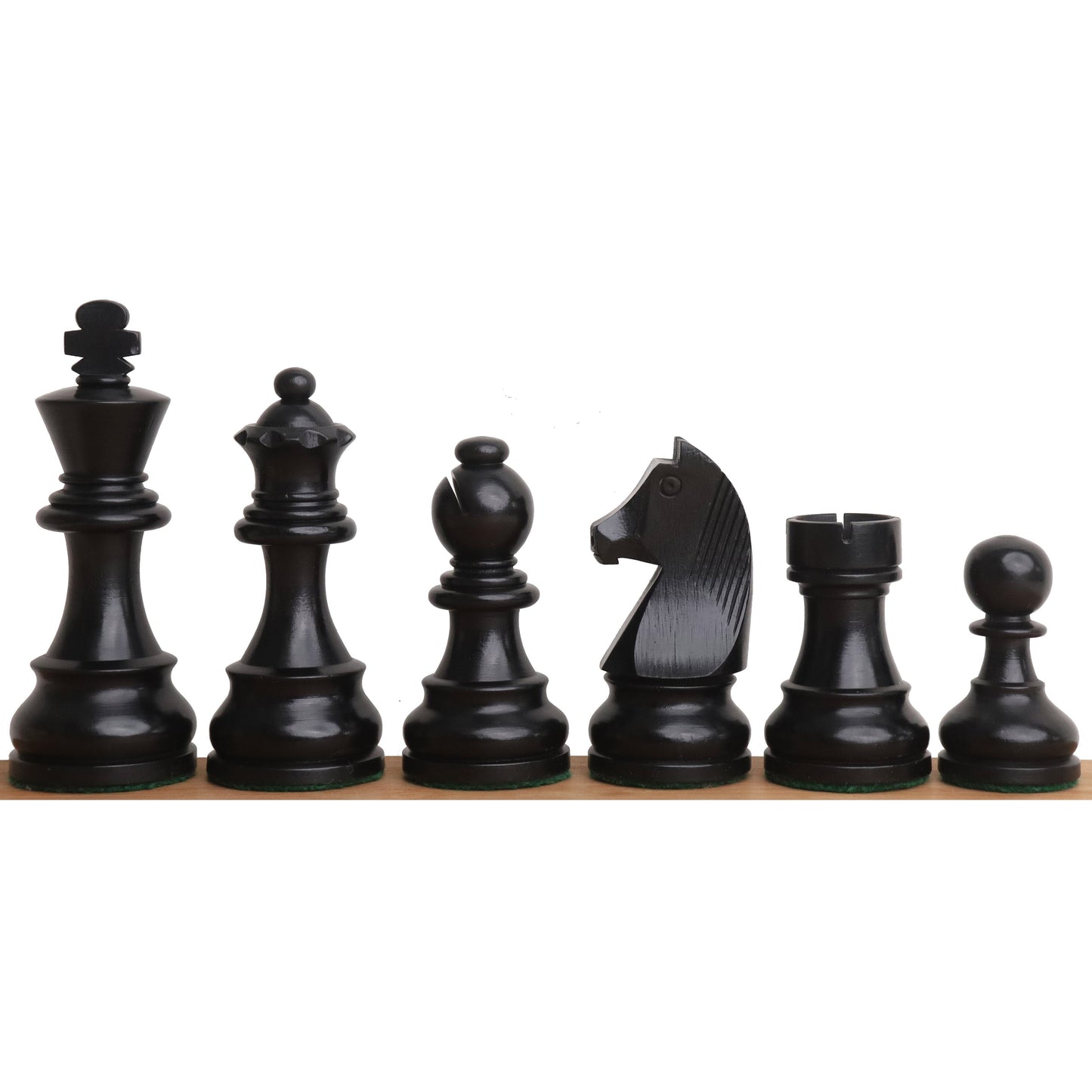 3.9" Championship Chess Set Combo -Pieces in Ebonised boxwood with Board and Box