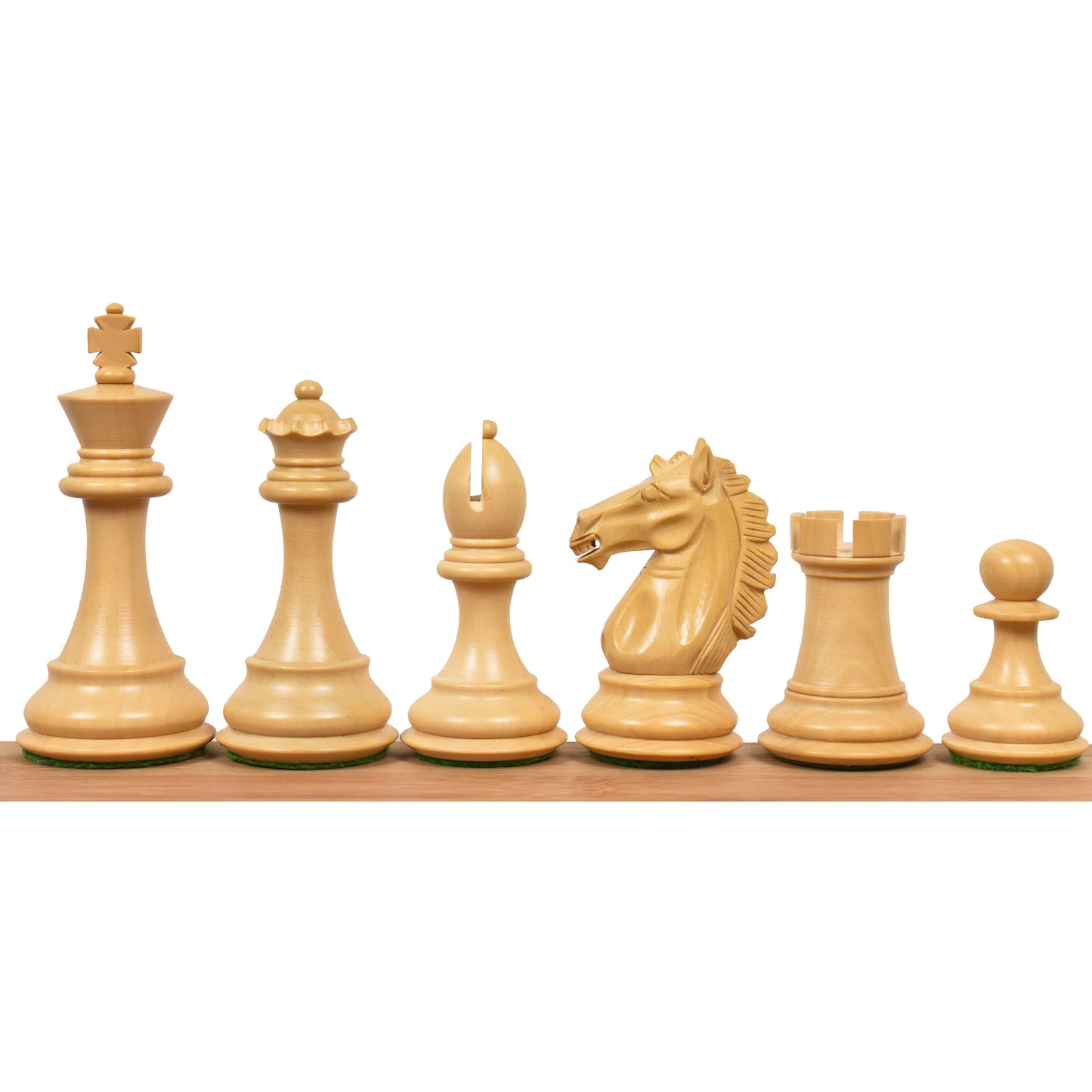 Exclusive Alban Staunton Weighted Chess Set- Chess Pieces Only - Bud Rose Wood- 4 Queens