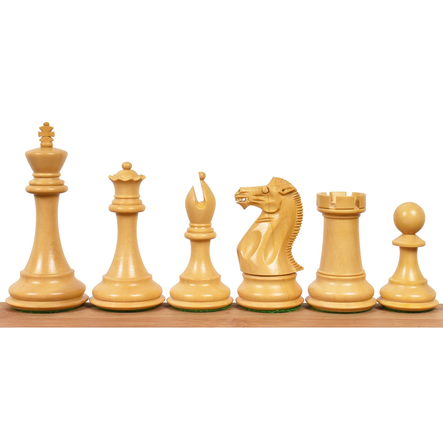 Combo of 4" Sleek Staunton Luxury Chess Set - Pieces in Bud Rosewood with Borderless Chess board and Storage Box