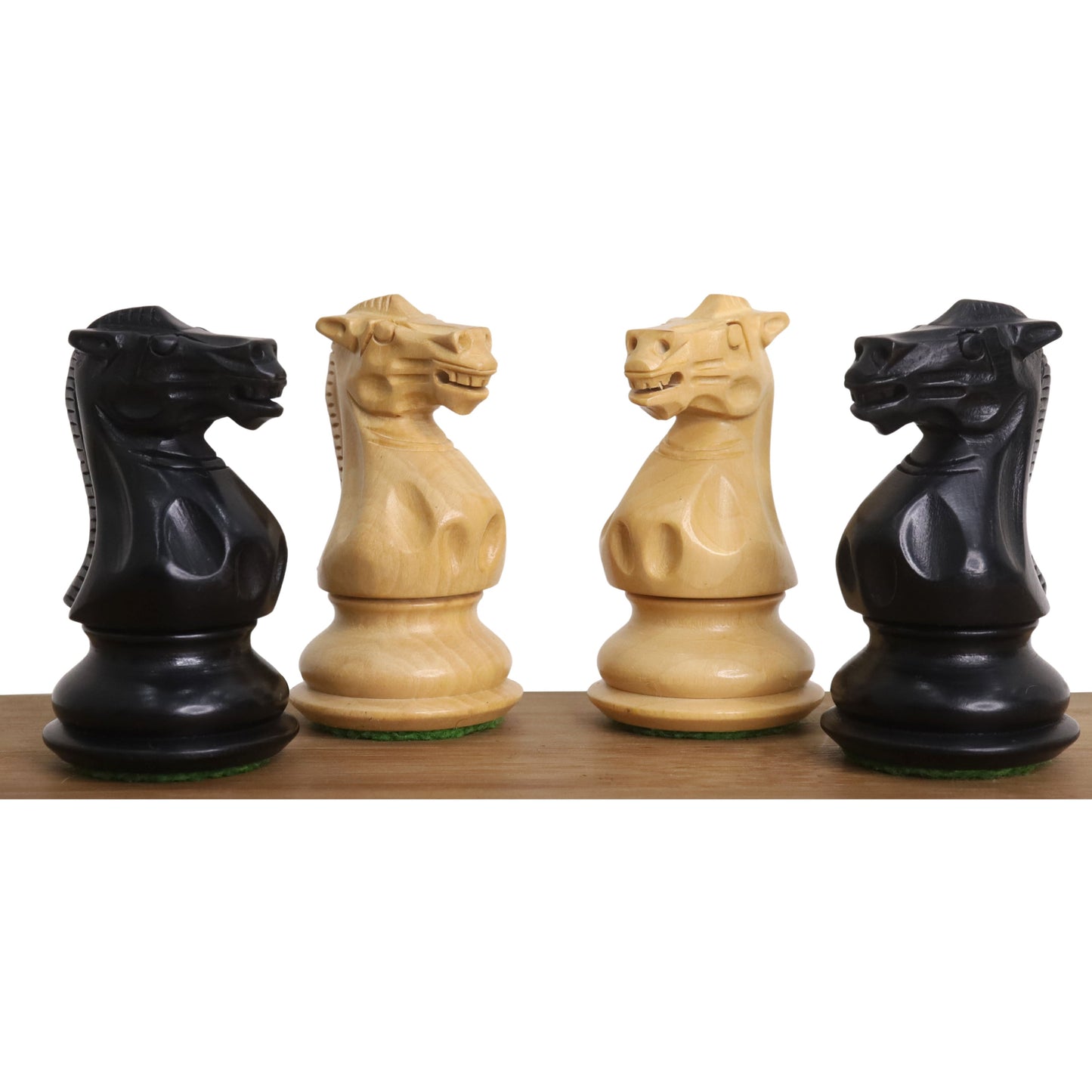 3" Professional Staunton Chess Set- Chess Pieces Only- Weighted Ebonized Boxwood