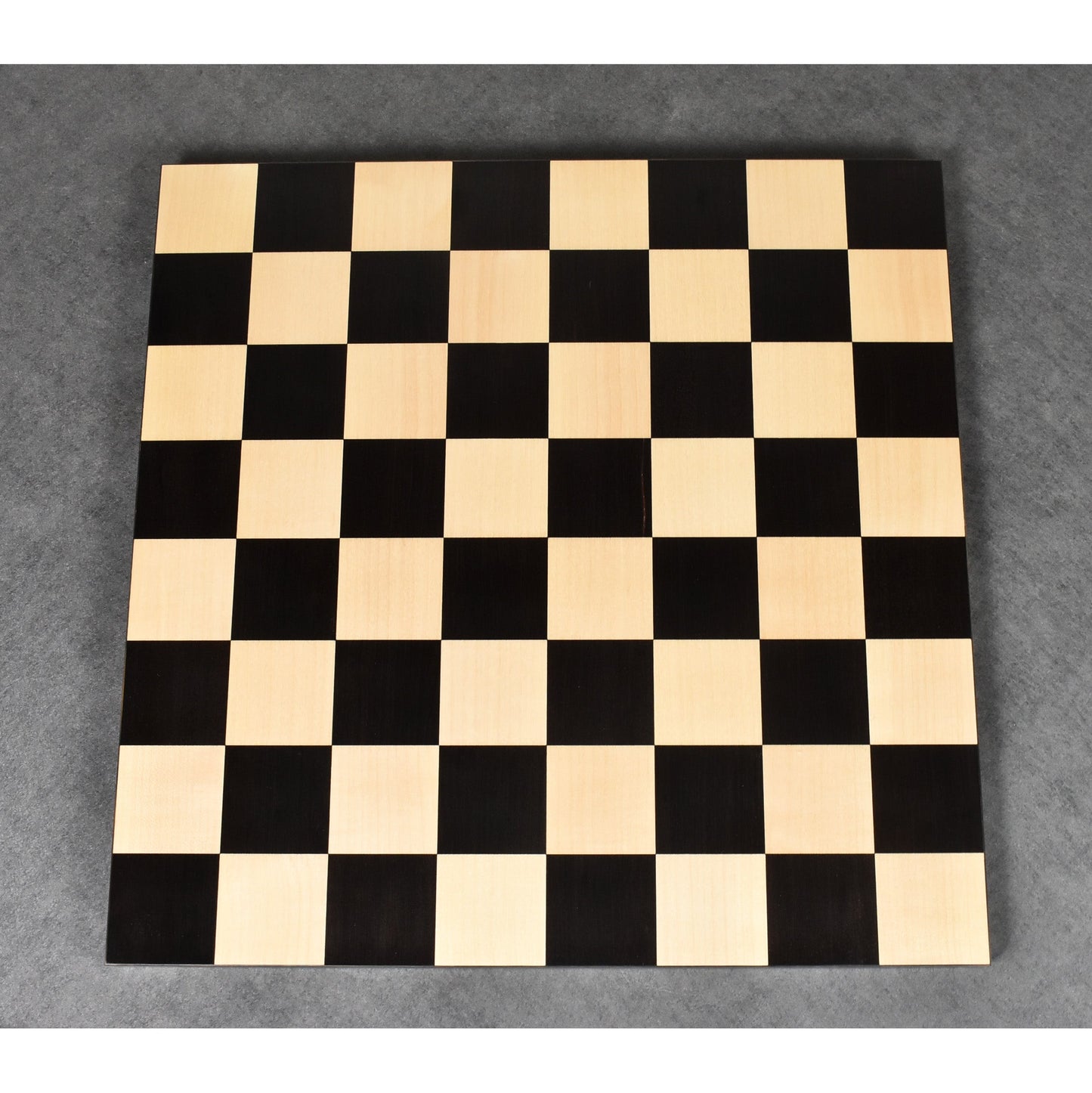 Borderless Chess board - 55 mm Square - Solid Ebony & Maple Wood - 17.7 inch