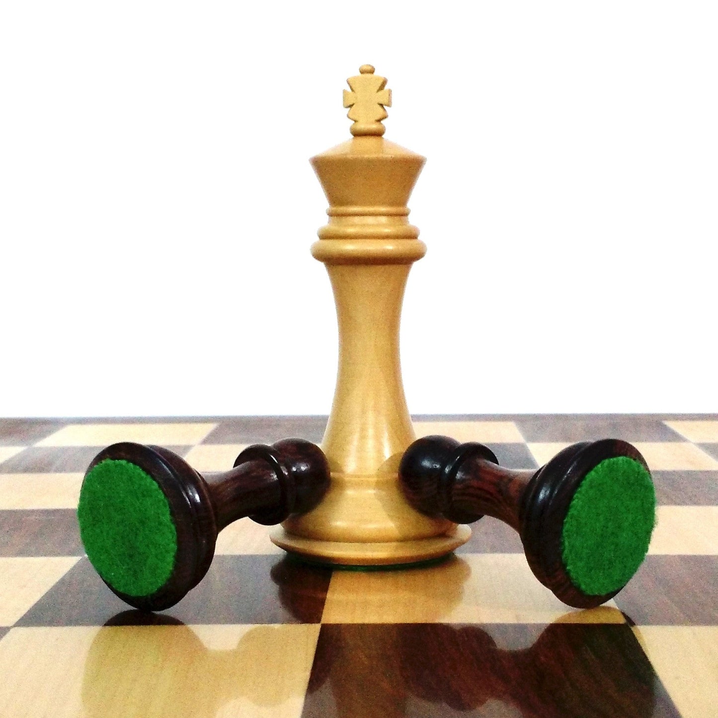 Combo of American Staunton Luxury Chess Set - Pieces in Rose Wood with Board and Box