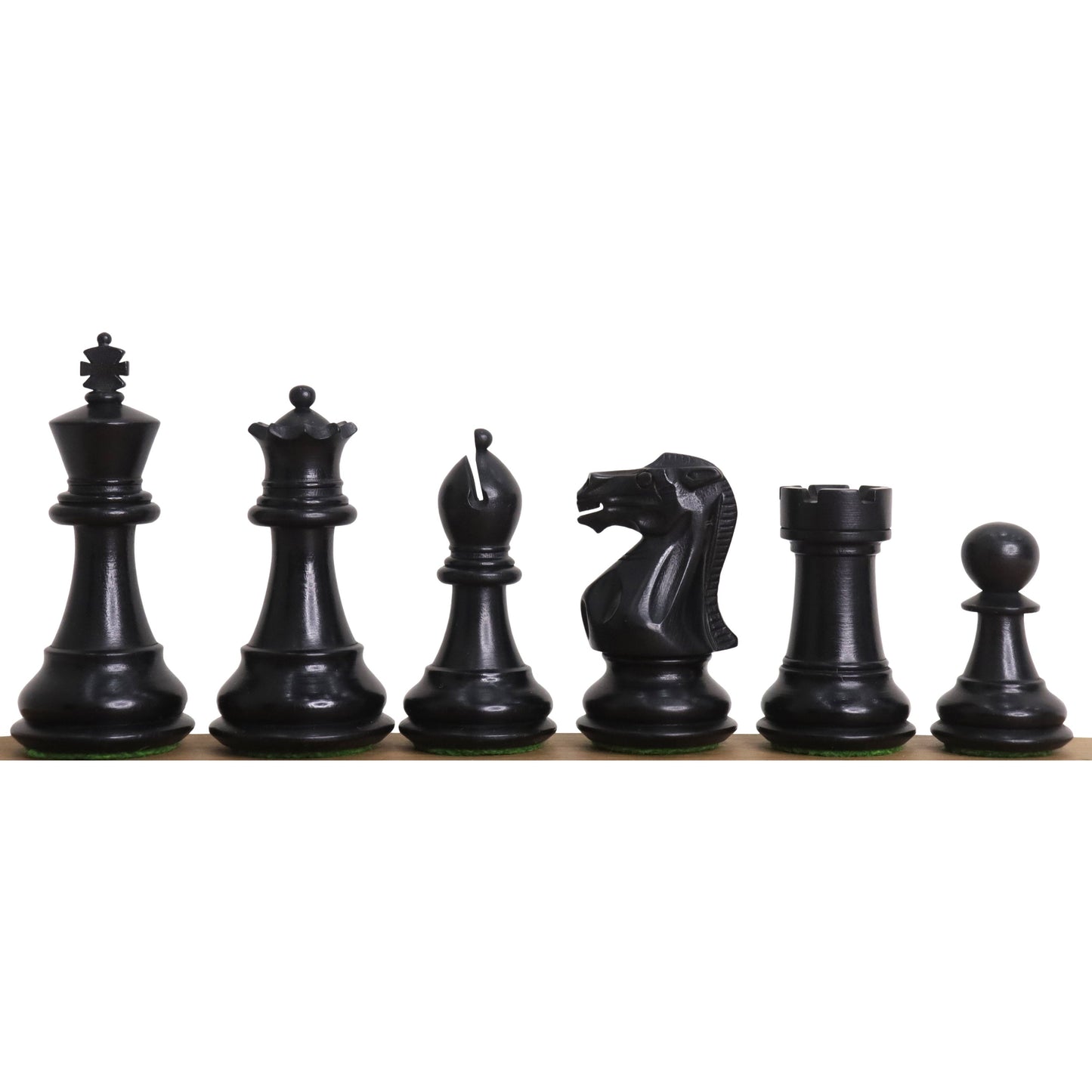 3" Professional Staunton Chess Set- Chess Pieces Only- Weighted Ebonized Boxwood