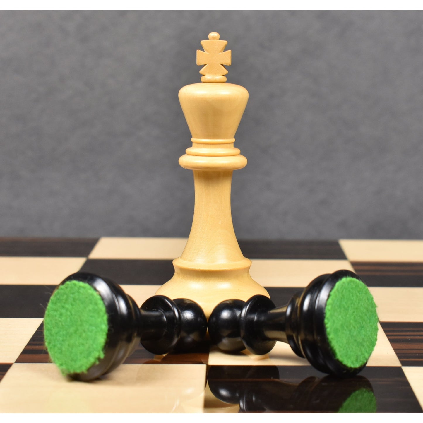 Slightly Imperfect 3.9" Craftsman Series Staunton Chess Set - Chess Pieces Only-Triple weighted Ebony Wood