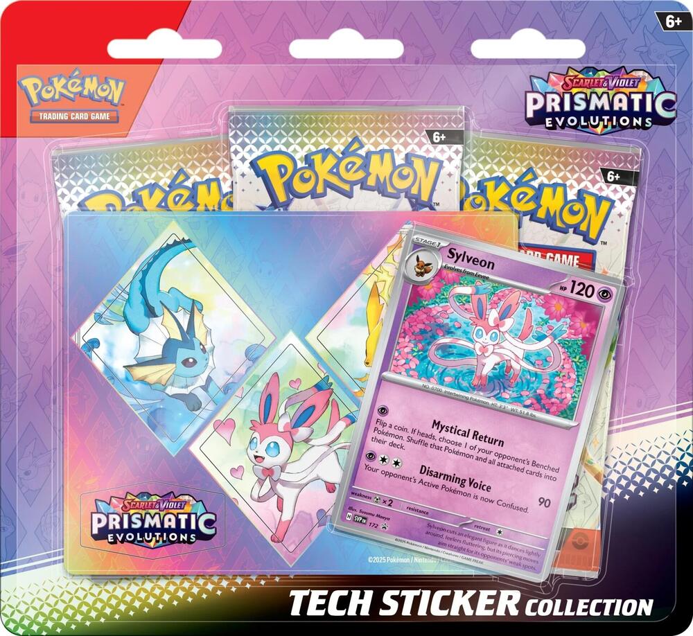 Pokémon - Scarlet & Violet - Prismatic Evolutions Tech Sticker Collection