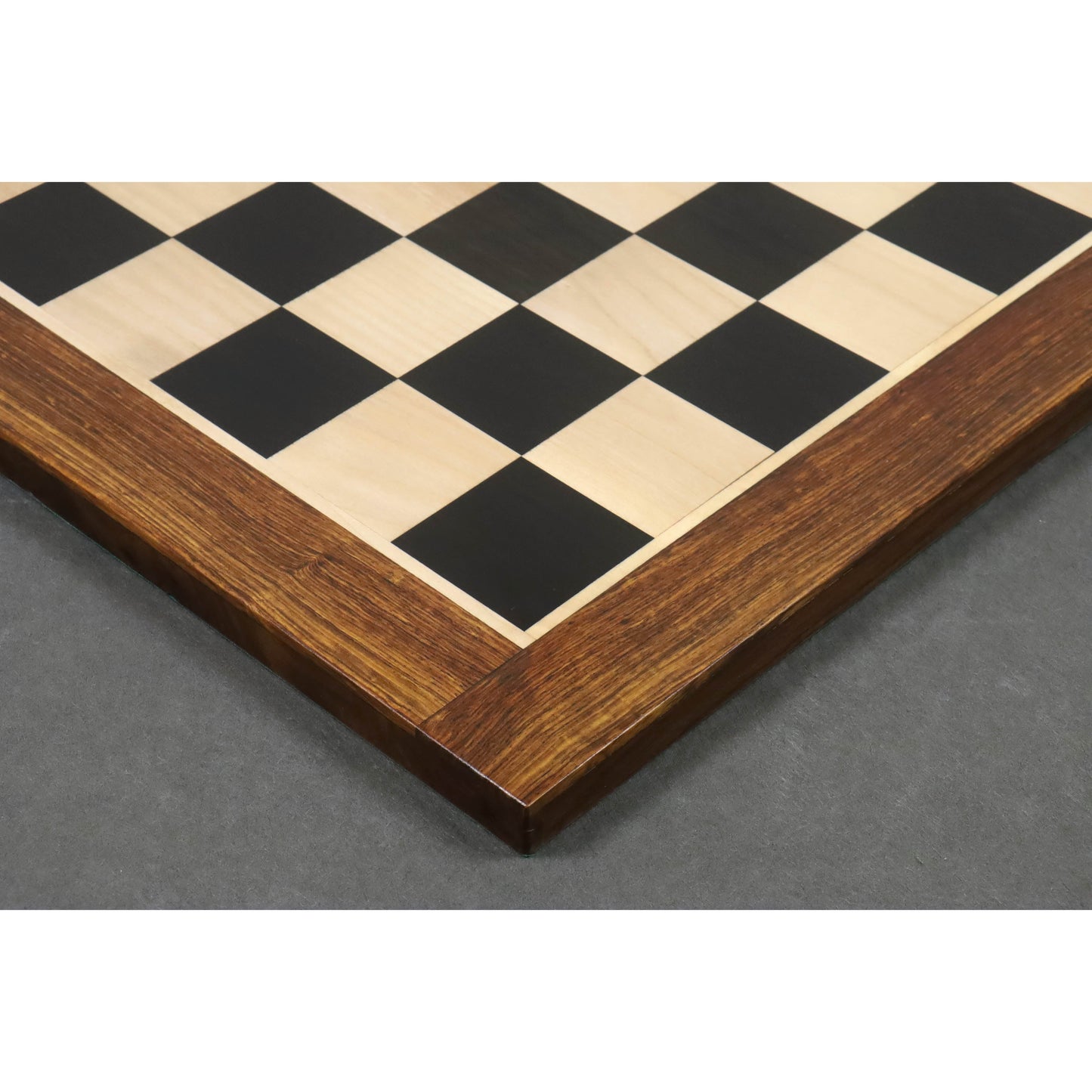 Combo of 4.6" Prestige Luxury Staunton Ebony Chess Pieces with 23" Large Ebony & Maple Wood Chessboard and Storage Box