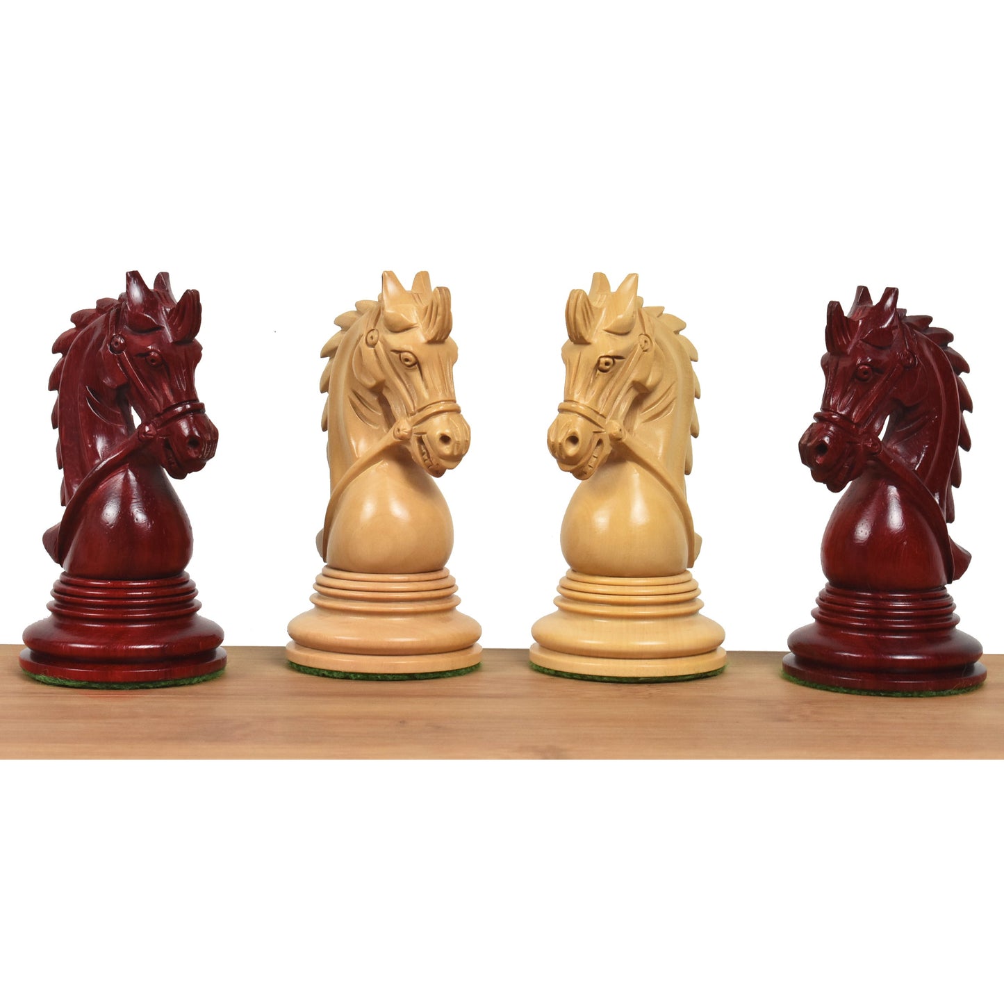 4.3" Napoleon Luxury Staunton Chess Set- Chess Pieces Only - Triple Weight Bud Rosewood