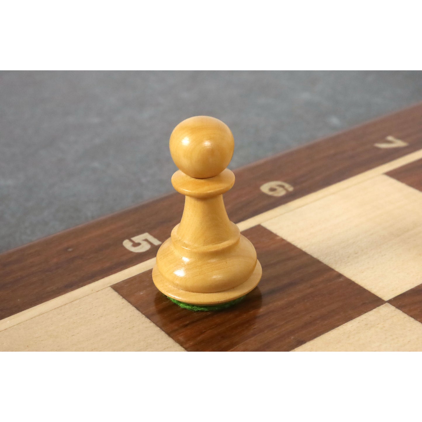 3.75" Queens Gambit Staunton Chess Set- Chess Pieces Only - Weighted Golden Rosewood