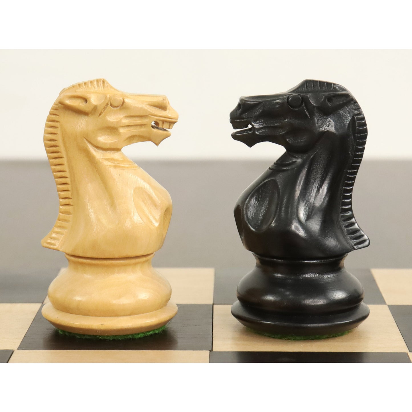 3" Professional Staunton Chess Set- Chess Pieces Only- Weighted Ebonized Boxwood