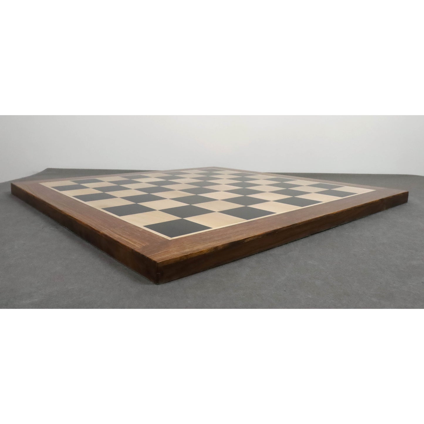 Combo of 4.6" Prestige Luxury Staunton Ebony Chess Pieces with 23" Large Ebony & Maple Wood Chessboard and Storage Box