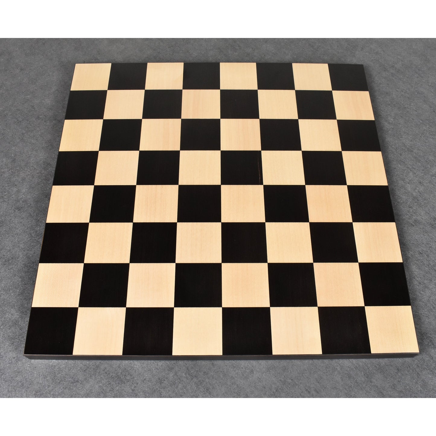 Borderless Chess board - 55 mm Square - Solid Ebony & Maple Wood - 17.7 inch