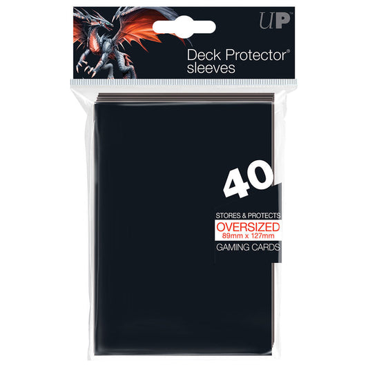 Black Oversized Deck Protectors- : 40 count