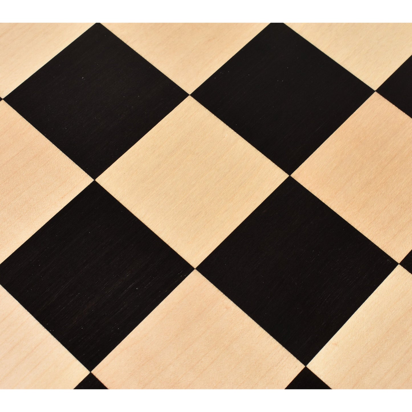 Borderless Chess board - 55 mm Square - Solid Ebony & Maple Wood - 17.7 inch