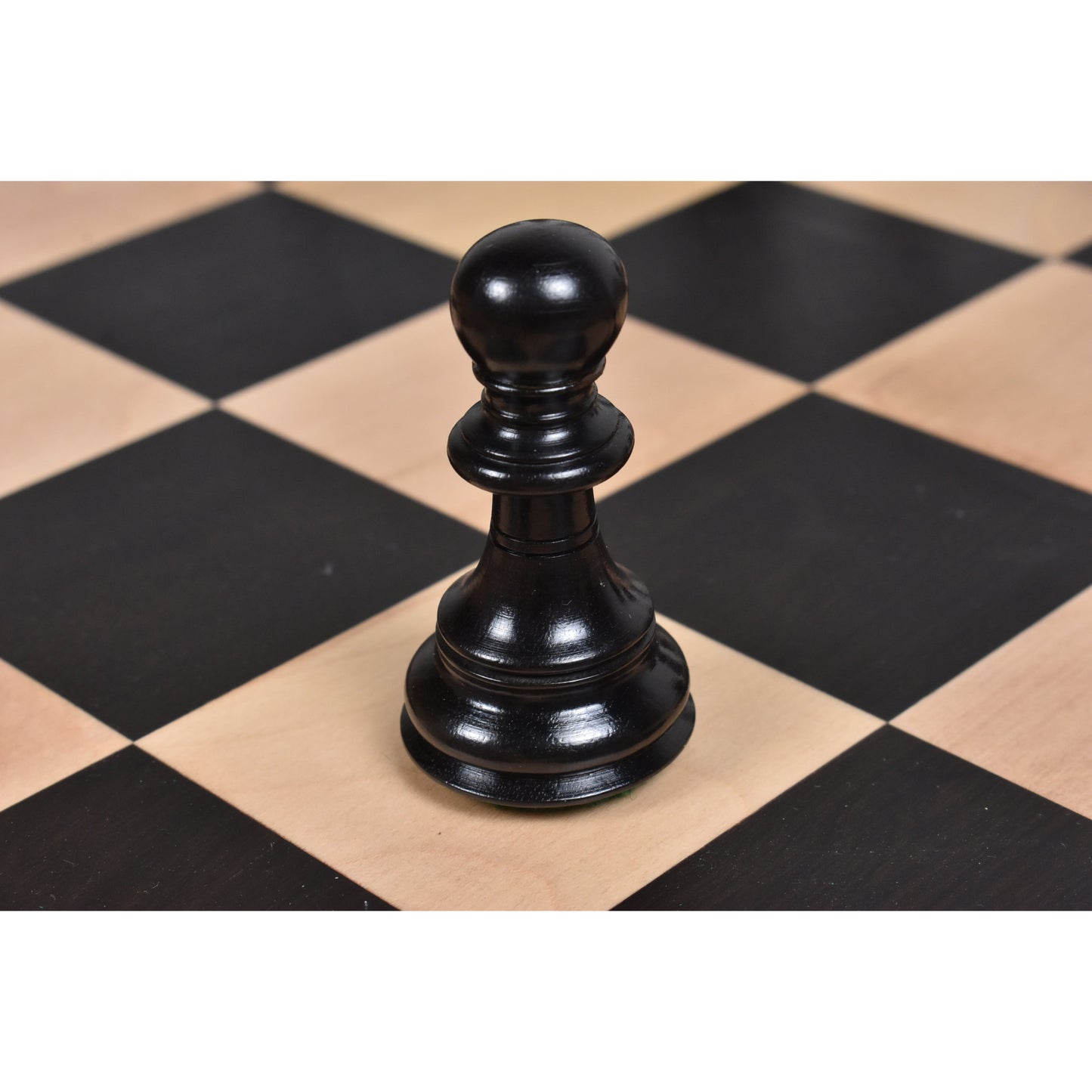 4.6" Prestige Luxury Staunton Chess Set- Chess Pieces Only - Natural Ebony Wood - Triple Weighted