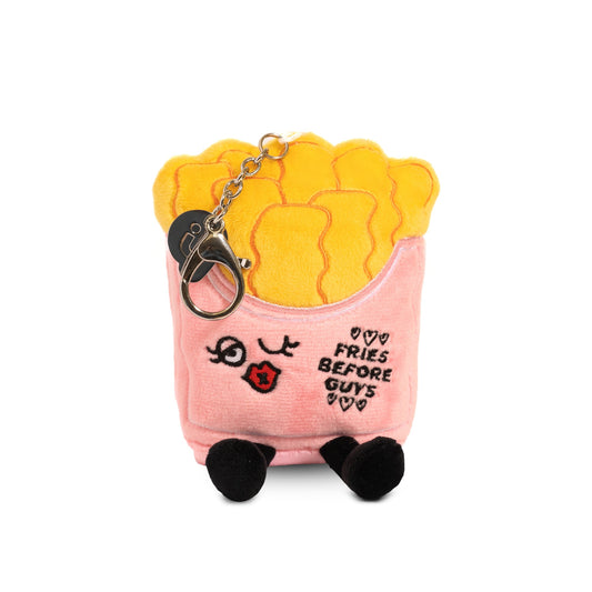 "Fries Before Guys" French Fries Plush Bag Charm