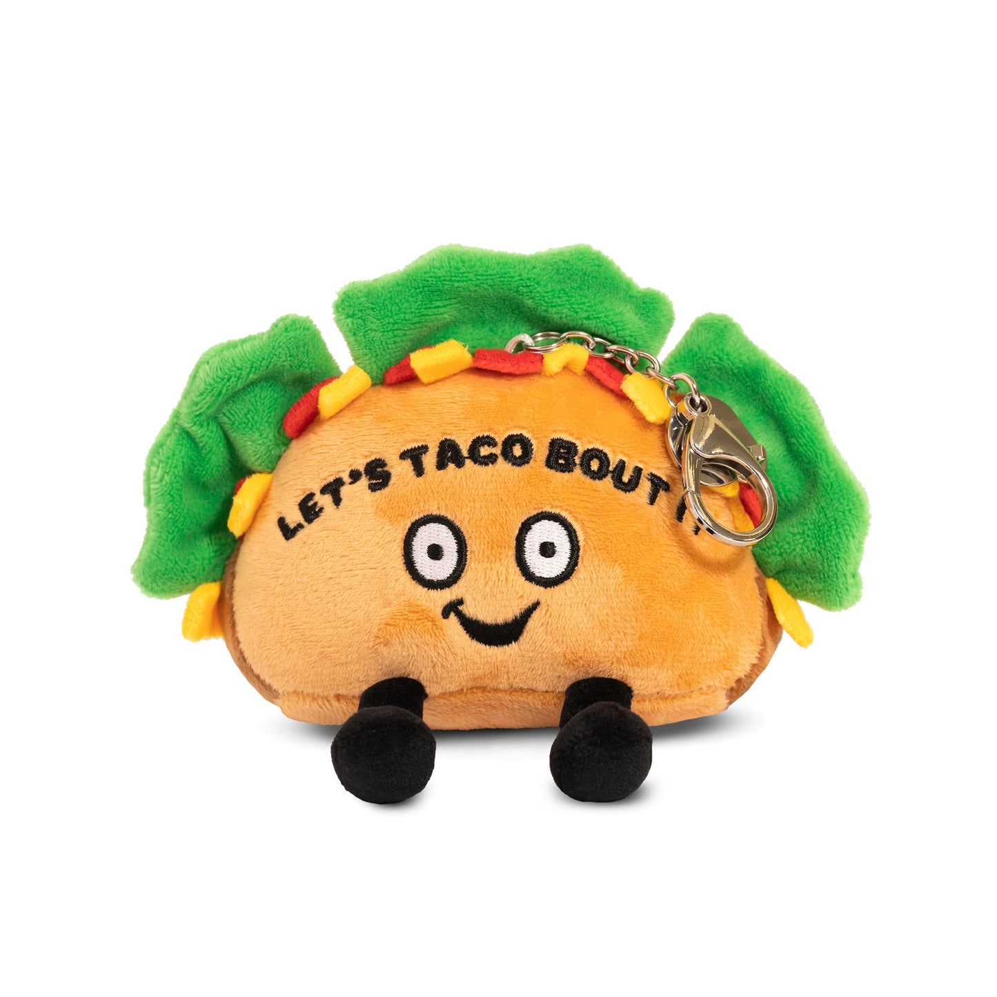 "Let's Taco Bout It" Taco Plush Bag Charm