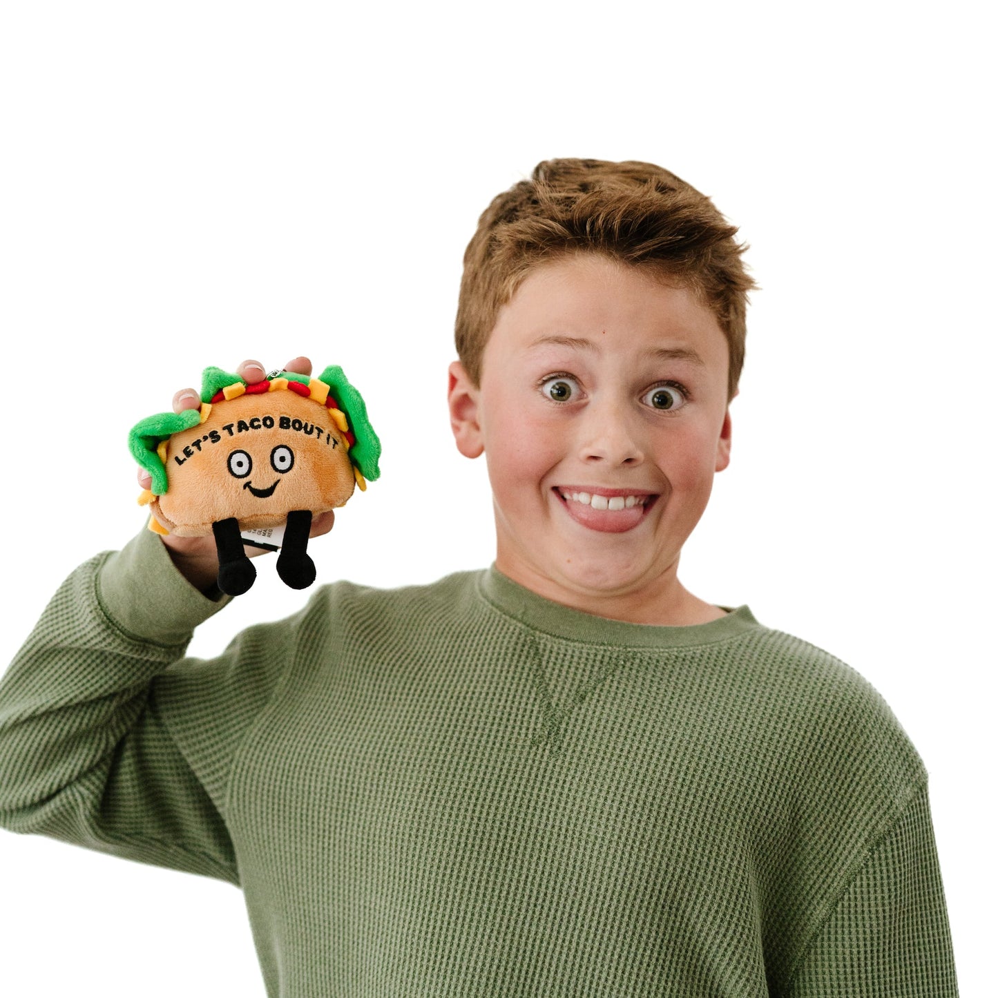 "Let's Taco Bout It" Taco Plush Bag Charm