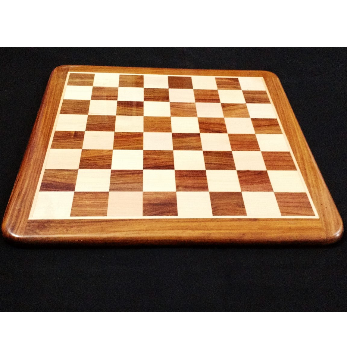 19" Inlaid Wood Chess board -Golden Rosewood & Maple Wood