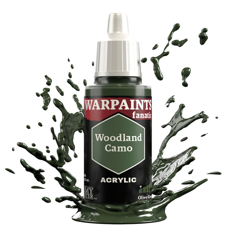 The Army Painter: Warpaints Fanatic: Acrylic: Woodland Camo 18ml