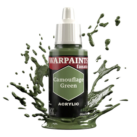 The Army Painter: Warpaints Fanatic: Acrylic: Camouflage Green 18ml