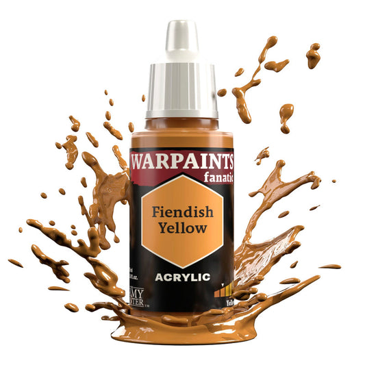 THE ARMY PAINTER: WARPAINTS FANATIC: ACRYLIC: FIENDISH YELLOW (18ml)