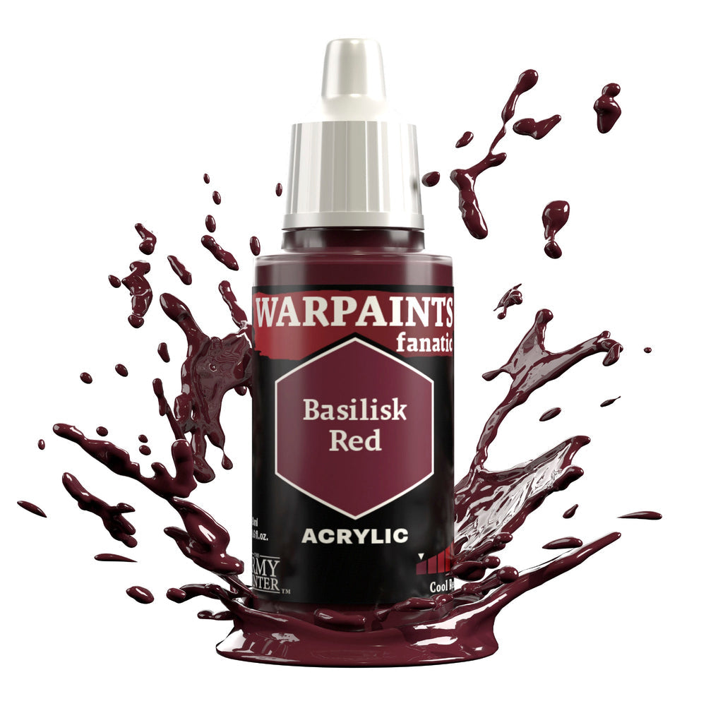 The Army Painter: Warpaints Fanatic: Acrylic: Basilisk Red 18ml