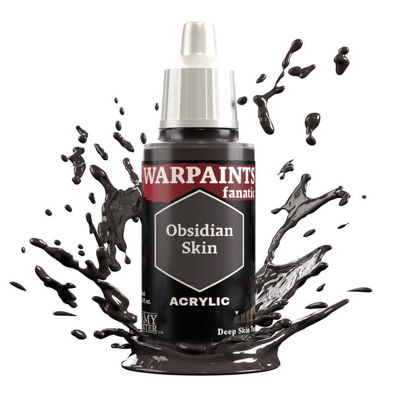 THE ARMY PAINTER: WARPAINTS FANATIC: ACRYLIC: OBSIDIAN SKIN (18ml)