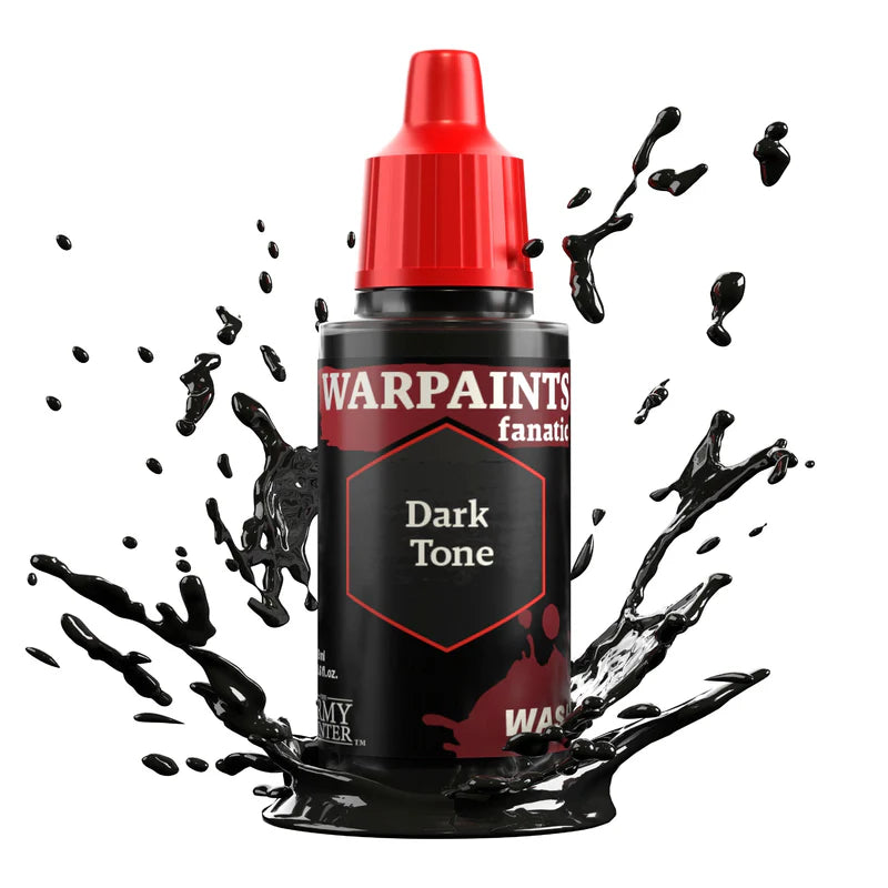 THE ARMY PAINTER: WARPAINTS FANATIC: WASHES: DARK TONE (18ml)