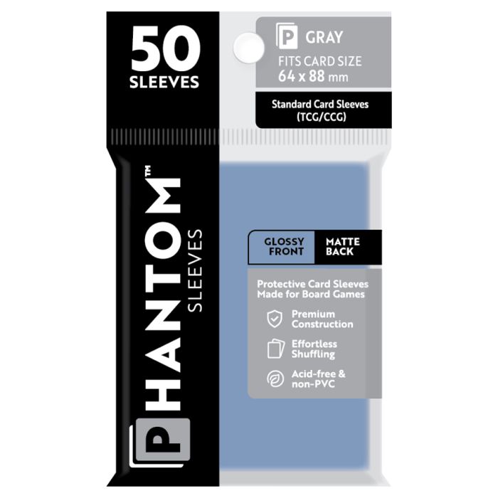 Deck Protector: Phantom Sleeves: Gloss/Matte Gray