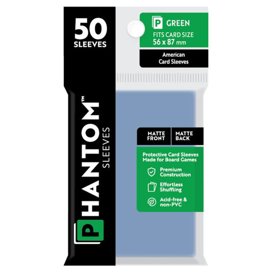 Deck Protector: Phantom Sleeves: Matte/Matte Green