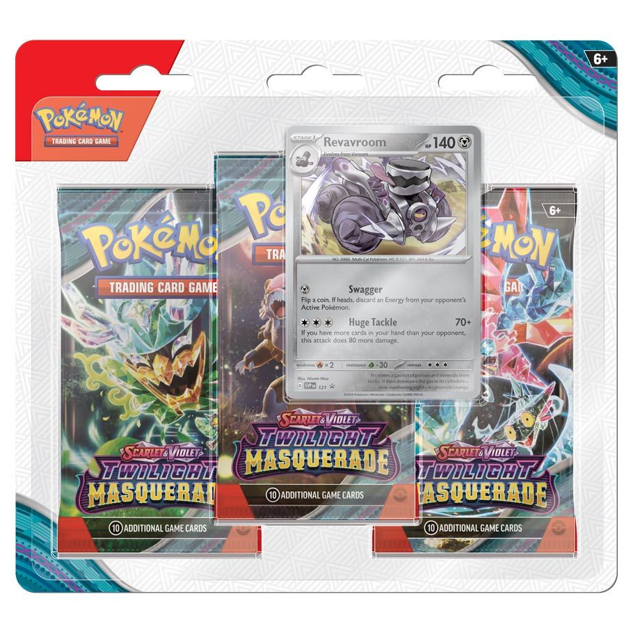 POKEMON TCG: SCARLET AND VIOLET TWILIGHT MASQUERADE THREE-BOOSTER BLISTER