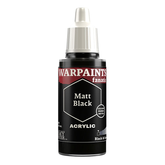 The Army Painter: Warpaints Fanatic: Acrylic: Matte Black 18ml