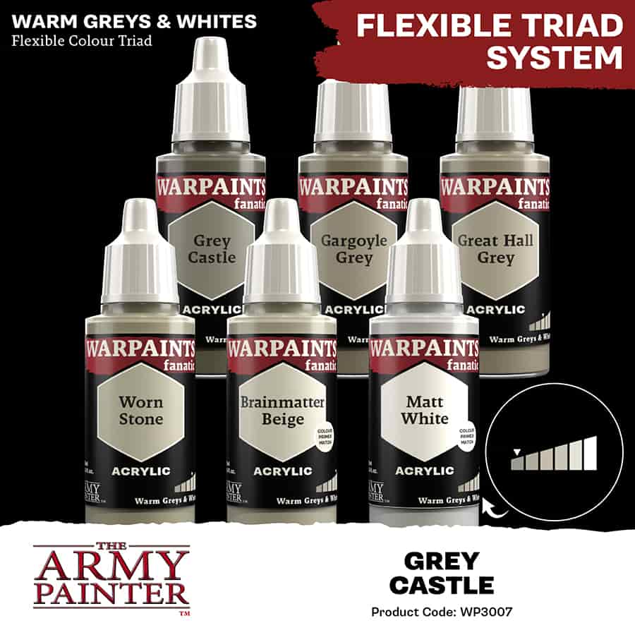 The Army Painter: Warpaints Fanatic: Acrylic: Grey Castle `18ml