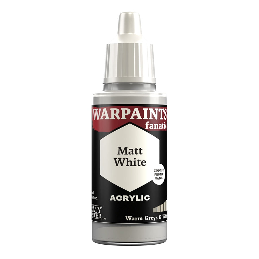 The Army Painter: Warpaints Fanatic: Acrylic: Matte White 18ml