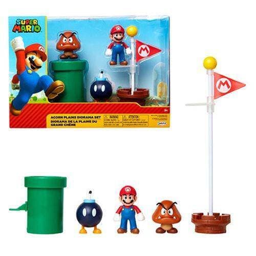 World of Nintendo 2 1/2" Acorn Plains Diorama Playset