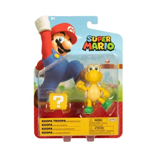 World of Nintendo 4" Action Figure - Koopa Troopa with Question Block