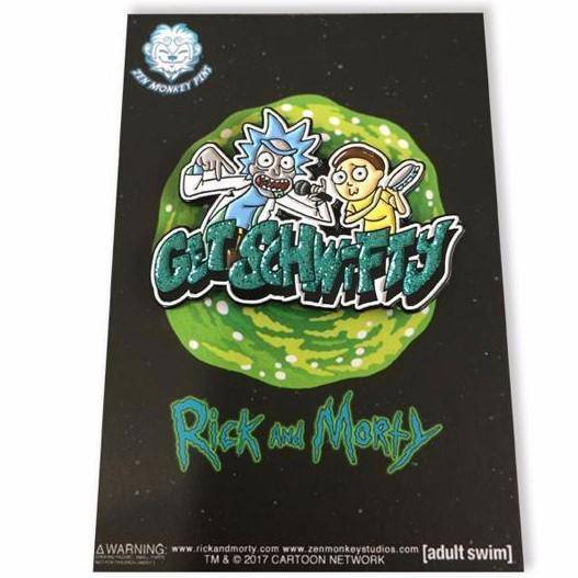 Zen Monkey: Get Schwifty - Rick and Morty Pin