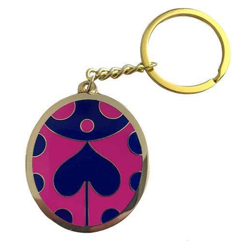 Zen Monkey: Giorno's Pink Brooch (Keychain Ver.) - JoJo's Bizarre Adventure Enamel Keychain