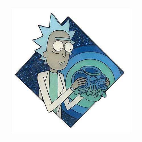 Zen Monkey: Rick Holding The Crystal Skull (SEASON 4 | EPISODE 3) - Rick and Morty Enamel Pin