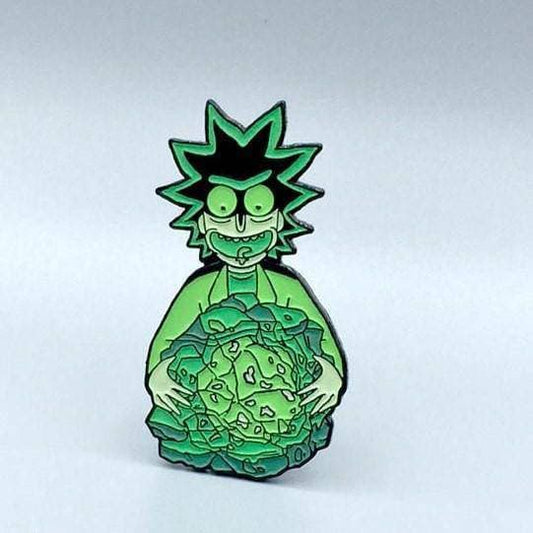 Zen Monkey: Rick's Isotope - Glow In The Dark - Rick and Morty Enamel Pin