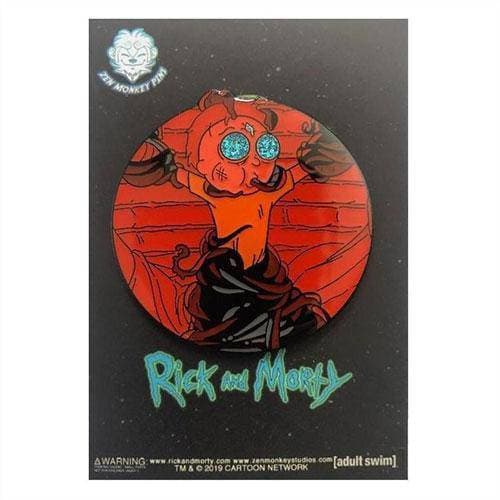 Zen Monkey: **SEASON 4 EPISODE 1** Death Crystal Bound Morty - Rick and Morty Enamel Pin