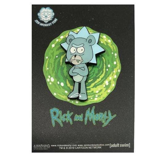 Zen Monkey: SEASON 4 EPISODE 1 Teddy Rick - Rick and Morty Enamel Pin